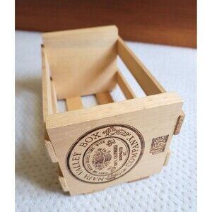 EUC Napa Valley Box Company Wooden 20 CD DVD Storage Holder Rack Shelf Crate
